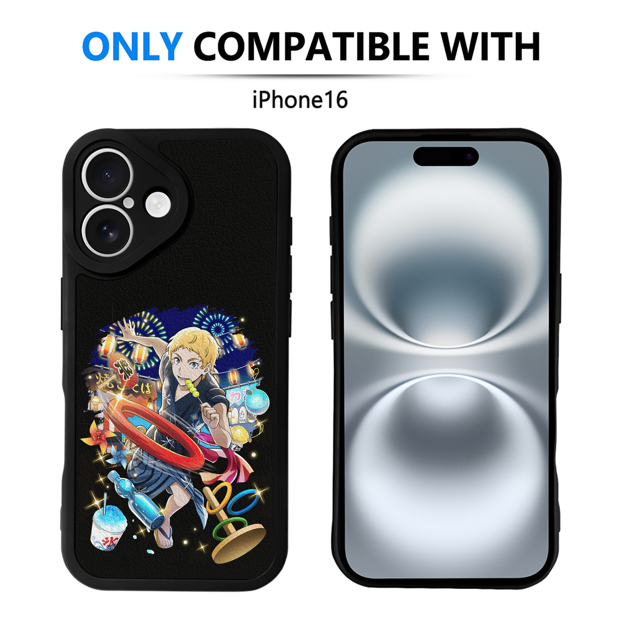 （画像用） 文豪ストレイドッグス Bungo Stray Dogs 【iPhone 16シリーズ対応】シリコンスマホケース（レザー調） 材質：シリコン